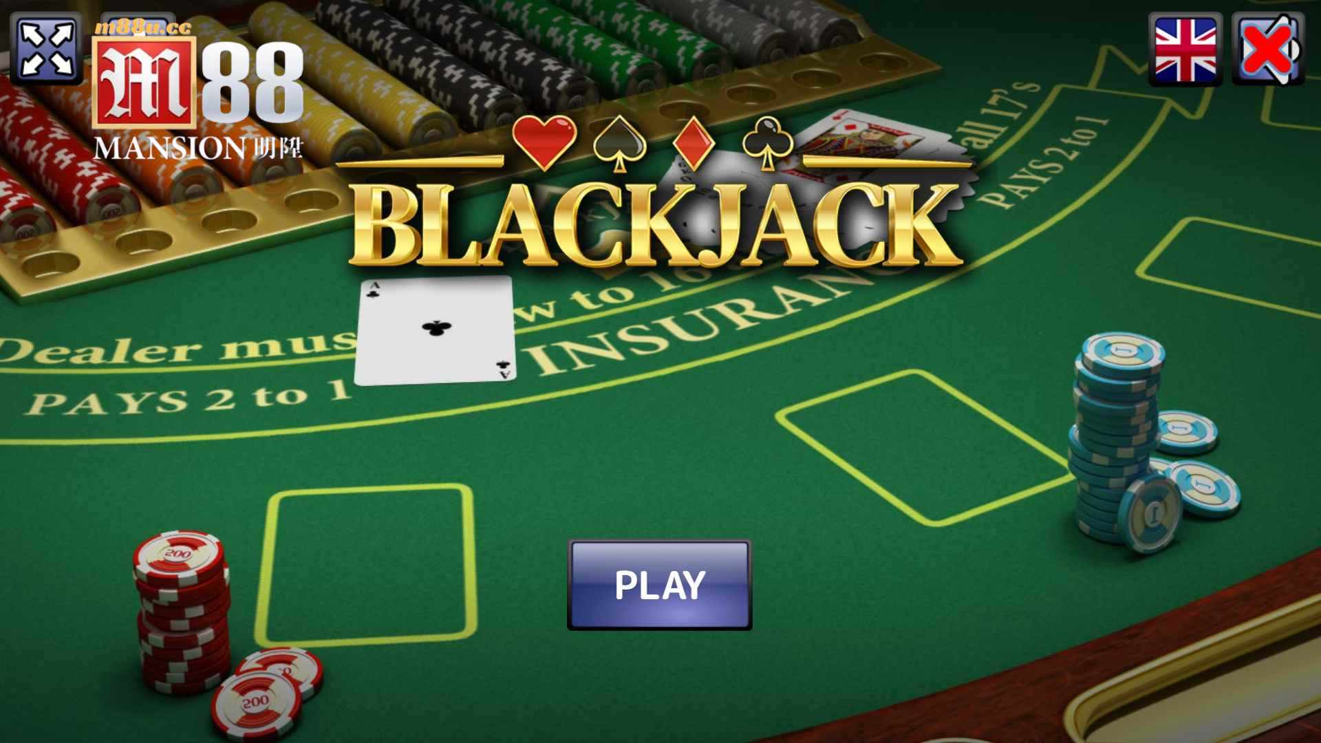 Blackjack tại M88 - Trò game bài nổi tiếng khắp thế giới